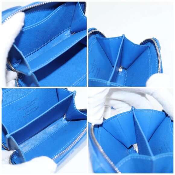 LOUIS VUITTON Monogram Clouds Trunk Necklace Wallet Blue M45440 Auth hk2959M - Picture 16 of 16